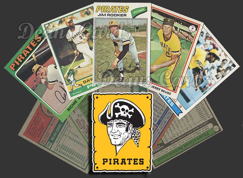 1975 Topps -79 Pittsburgh Pirates 50 Card Team Starter Set / Lot